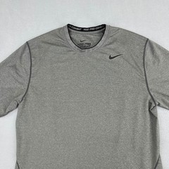 Nike Pro Combat Dri-Fit Mens Fitted Training Shirt Heather Gray Large