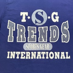 Vintage 90s Trends Sports Gear International Logo Single Stitch Shirt One Size