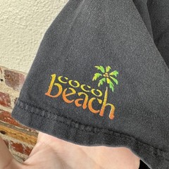 Vintage Coco Beach Shirt Mens Large Black Tan Your Buns Graphic Funny Beach 90s
