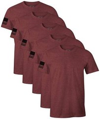 Howitzer Men’s T-shirt Standard Basic Packs Burgundy Heather Military Grunt