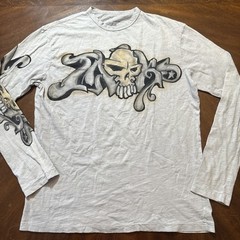 The Great China Wall Ink Men’s Longsleeve M Shirt Graffiti And Skulls