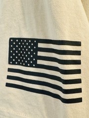 Under Armour Men Size XL UA Freedom Flag Tan T Shirt EUC