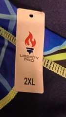 NWT Liberty Pro Mens 2XL Poly Spandex Blend T Shirt Swim Shirt Short Sleeved…