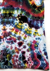 Handmade Tie Dye Rainbow Multicolor Geode Pattern Small Shirt 17″ W X 24.5″ L
