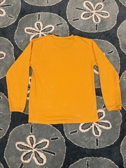 Vintage Team Starter Blank Yellow Long Sleeve Pull Over Size Large