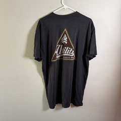 Utility Board Shop Men Black Graphic T-Shirt XL Short Sleeve Skate USA Made