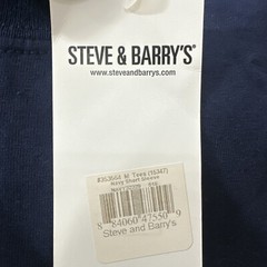 Steve And Barrys NAVY Shirt Mens Medium NOS Collegiate Licensed Short Sleeve Tee
