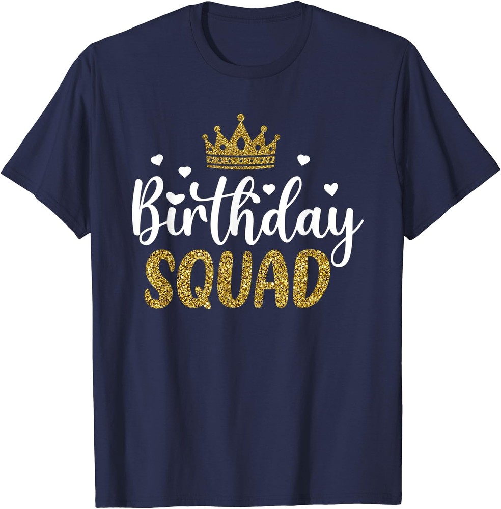 Birthday Squad Party Matching Family Group Bday Team T-Shirt