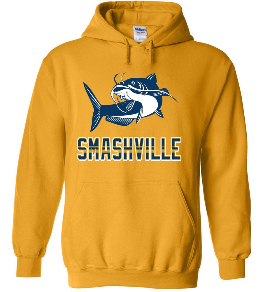 GOLD Filip Forsberg PK Subban Nashville Predators “Smashville” HOODED SWEATSHIRT