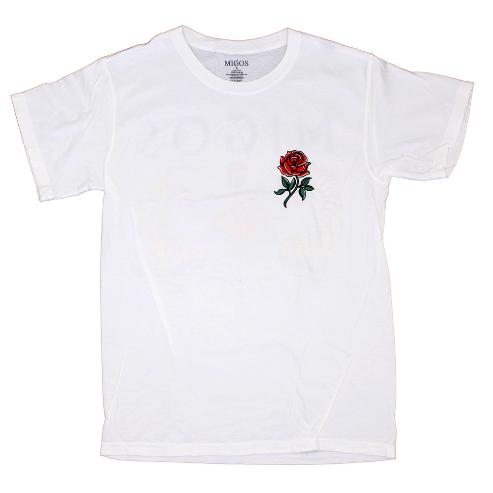 Men’s Migos Roses & Tigers T-shirt Medium White