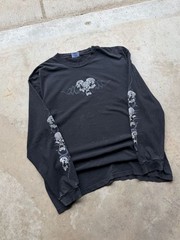 2000s Y2K jnco style skull long sleeve size XL