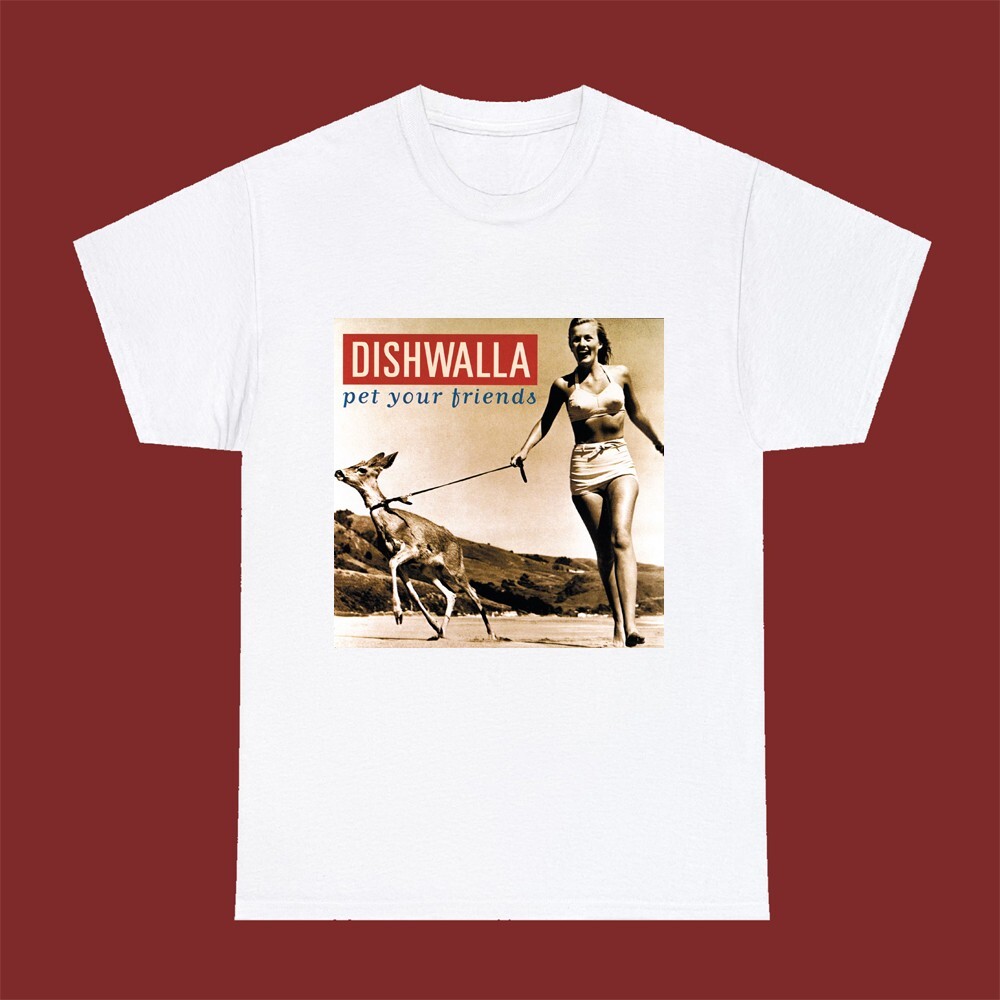 Dishwalla Pet Your Friends Men’s White Size S-5XL