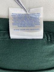 Hanes Heavyweight 50/50 Blank T Shirt NOS Dark Green Size Medium Vintage