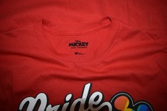 Disney Mickey & Friends Mens Mickey Hands Rainbow Heart Pride Shirt New S-3XL