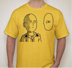 One Punch man Saitama OK anime T shirt tee