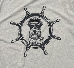 J. Crew Graphic Print T Shirt Men’s Large Gray Cotton Polyester