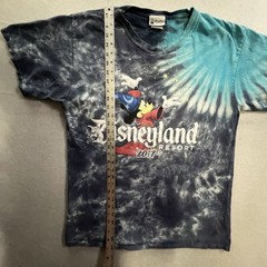 Disney Disneyland Resort Mickey Shirt Men’s Large Blue Tie Dye 2017 Graphic Tee