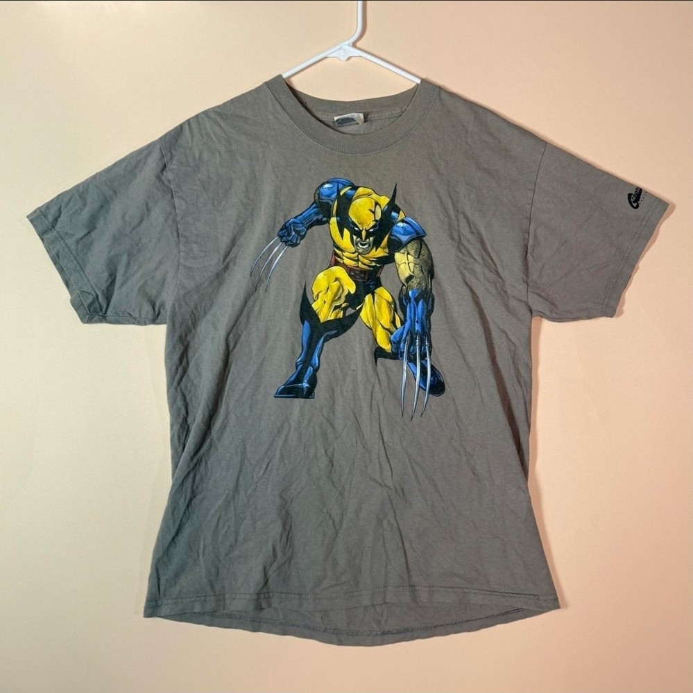 Marvel 2002 Wolverine Graphitti Shirt Large Vintage Rare