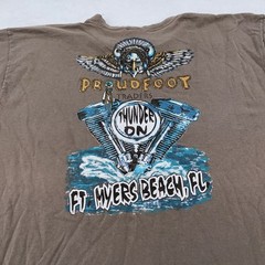 Vintage Harley-Davidson Shirt Mens XL Made USA Proudfoot Ft Myers Beach 90s
