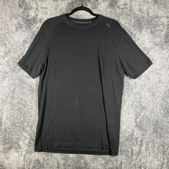 Tasc Shirt Mens M Black Bamboo Performance Crewneck Tagless Stretch Short Sleeve