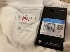 $45 MICHAEL AIR JORDAN FLIGHT JUMPMAN WHITE RED BLUE GOLD LONG SLEEVED T-SHIRT