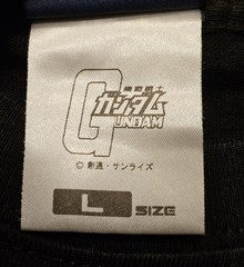 Cospa GUNDAM Federation White Guy T-shirt BLACK Size Large