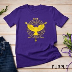 Owl Moon Geometric Pattern Wild Free Minimal Bird Space Art Tee Unisex T-shirt
