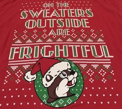 Buc-ees Red Christmas T-Shirt “Oh The Sweaters Outside Are Frightful” Size L