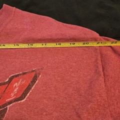 Corvette T-Shirt Mens Large Red GM Chevrolet Official License Race Flag Retro