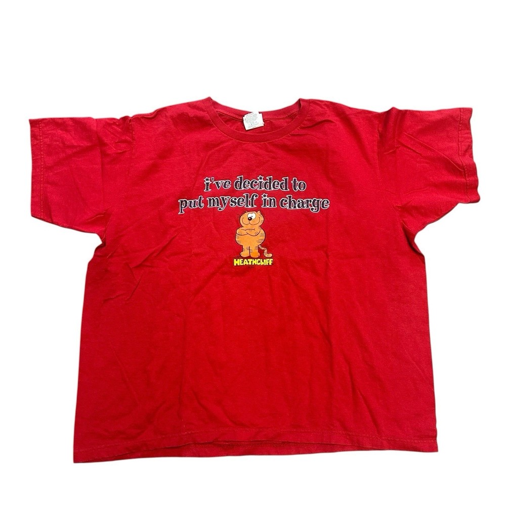 Vintage Heathcliff the Cat Decided to Put Myself In Charge T-Shirt Funny 18/20