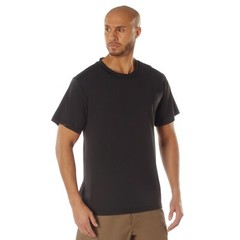 Mens Black Physical Training T-Shirt Lightweight Advanced Moisture Wicking Shirt