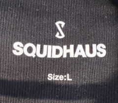SQUIDHAUS Men’s Large Black Stretch Cotton Ribbed Scoop Neck Tank Top