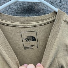 The North Face Shirt Mens Medium Khaki Crewneck Bulls Tan Beige Cotton Print