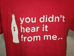 Coca Cola You didnt Hear it from Me Adult Large Red TShirt