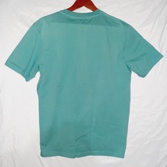 PRADA T-Shirt [Mens L] Teal Embroidered Red Made In Italy CLEAN!
