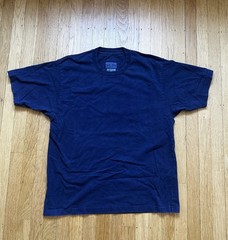 Blue Blue Japan Indigo-Dyed Cotton Jersey T-Shirt Size 3 Large Made In Japan