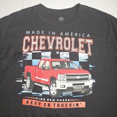 GENERAL MOTORS Men’s 3XLT Black Chevrolet T-shirt Chevy GM Truck Trucks -1481