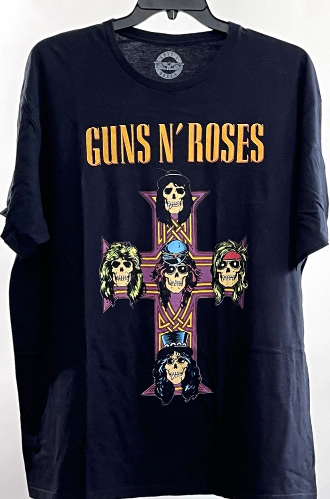 Guns N’ Roses Was Here North America 2023 Rock Band Black T Shirt XXL