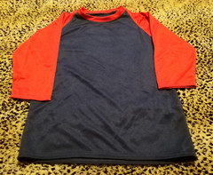 3 Packs Men’s 3/4 Sleeve Crew Neck Raglan Jersey Baseball Tee Shirts Size L