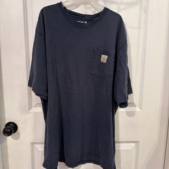 Carhartt Men’S X-Large Short Sleeve T-Shirt – Navy-Grunge Lot Of 2