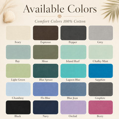 Coastal State of Mind Shirt, Comfort Colors Hydrangea Seashell Beach Tee