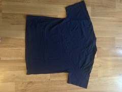 Delta Pro Weight Boston Graphic Print Navy Cotton Crew Neck T-Shirt Size L