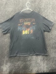 Led Zeppelin In Concert 22 June 1977 California T Shirt Mens Large Gray Graphic