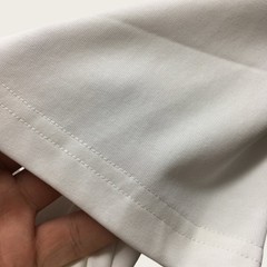 Prada Men’s white and black round-neck short-sleeved shirt
