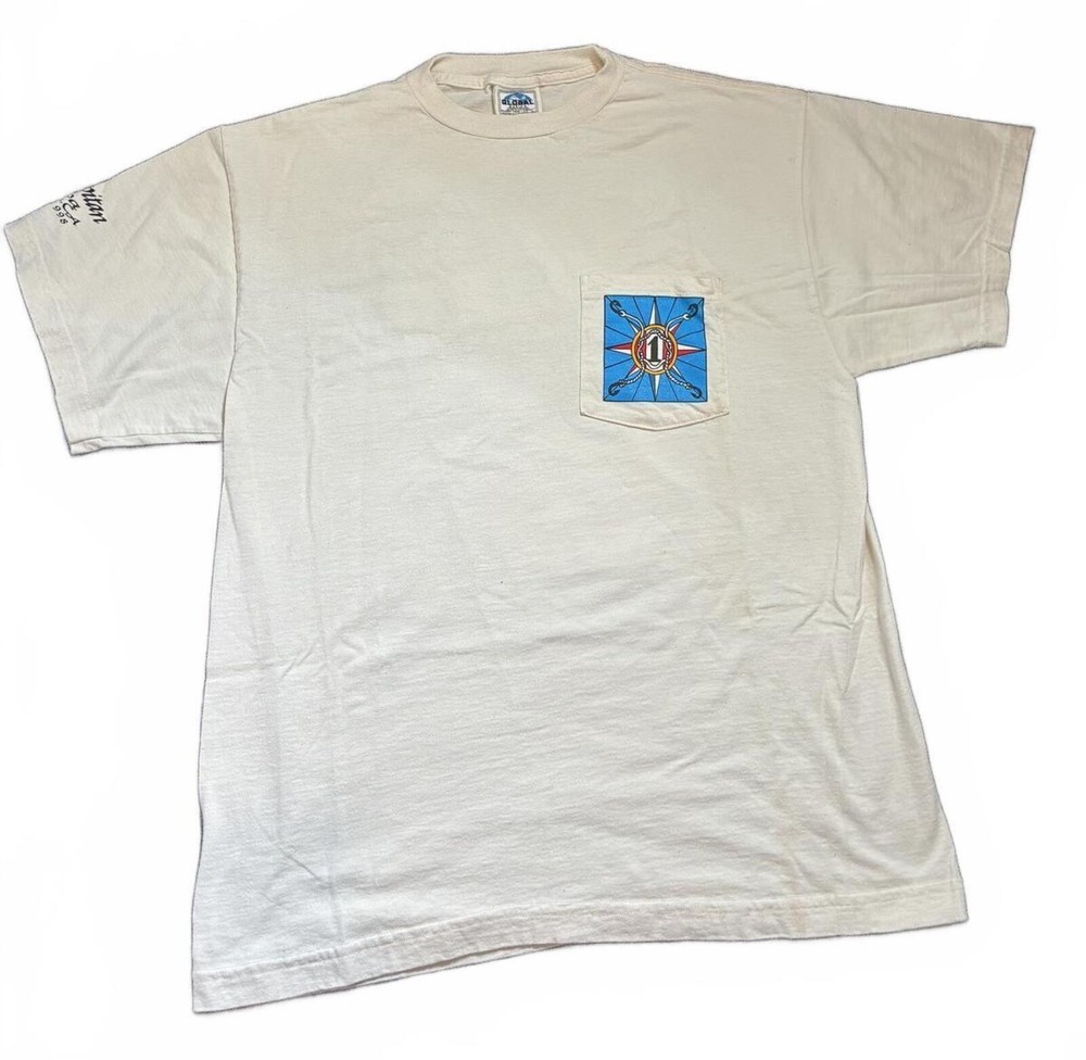VINTAGE 1998 Fishing Tournament Shirt Heavy Thick Shirt Guatemala Marlin Biglogo
