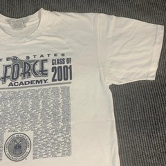 VTG Gear For Sports T Shirt Mens XL White Air Force Academy 2001 USA Y2K Retro