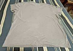 Lot of 2 XXL T-Shirts (1 Eddie Bauer-Solid Gray & 1 Graphic Adidas-Black)