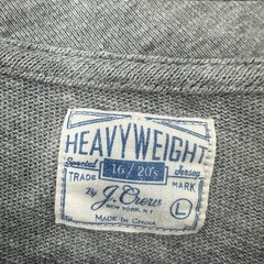 J Crew Heavyweight T Shirt Men’s Large Gray Cotton Crewneck Classic Basic Preppy