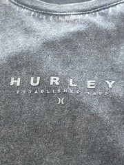 Hurley Men’s Large Black Washed Sleeveless Tank Top Logo Graphic Cotton NWT