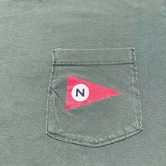 Vintage 90s Nautica Big Logo Streetwear Graphic Pocket T-Shirt USA Made Large